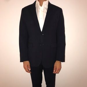 Men’s dark blue banana republic slim fit suit